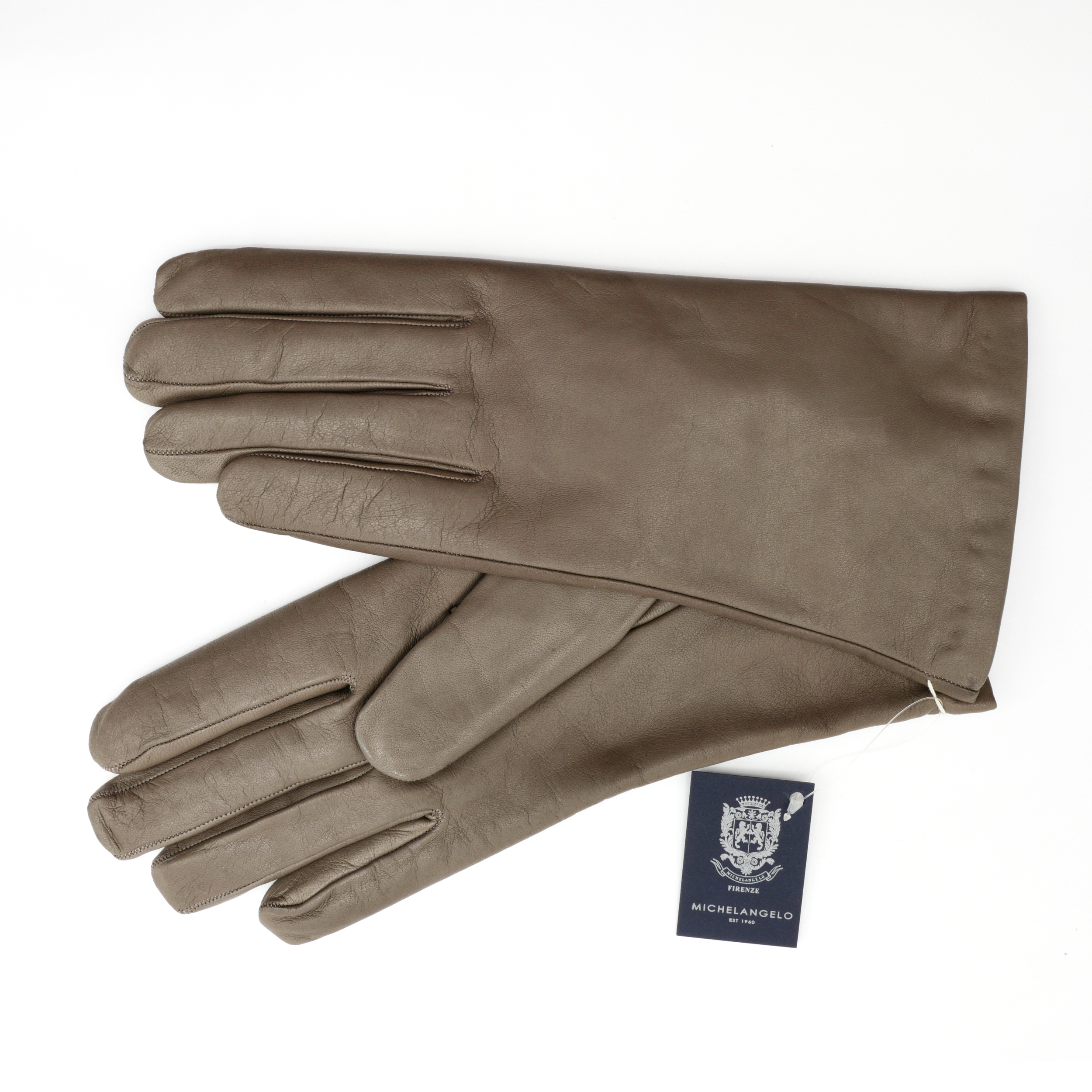 Ladies grey on sale suede gloves